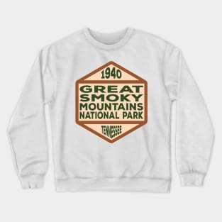 Great Smoky Mountains National Park Tennessee badge Crewneck Sweatshirt